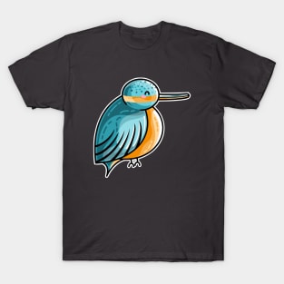 Kawaii Cute Kingfisher T-Shirt